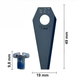 30 Stück Ersatz Messer Klingen Set für Bosch Indego 1000 Connect, Indego 10C Mähroboter