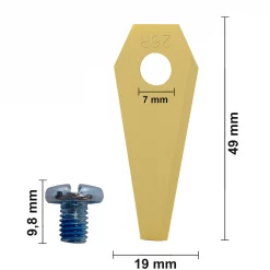 30 Stück Titan Ersatz Messer Klingen Set für Bosch Indego 1000 Connect, Indego 10C Mähroboter